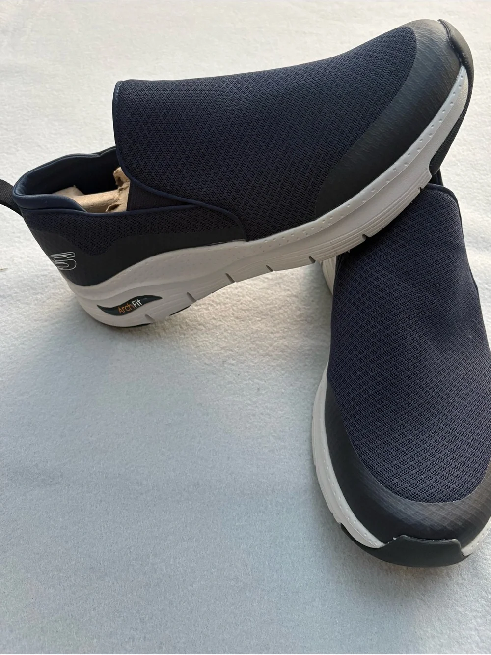Skechers Arch Fit Banlin Men's 13 Extra Wide Navy Slip On Shoes 232043WW